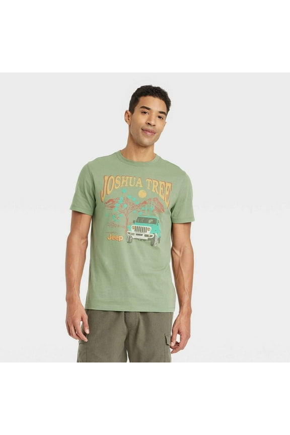 Men's Short Sleeve Graphic T-Shirt - Goodfellow Co Tree Green L