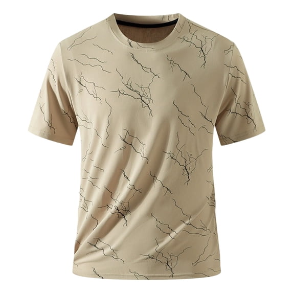 Men's Short Sleeve Graphic T-Shirts Quick Dry Moisture Wicking Performance Tee for Workout Athletic Running and Hiking Casual Wear