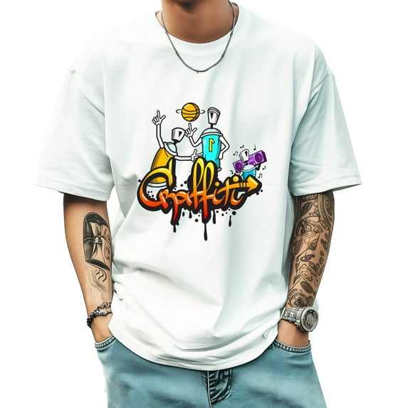 Men's Short Sleeve Graphic T shirt Collection Summer New Fashion Trend Sports Shirt Loose Fit