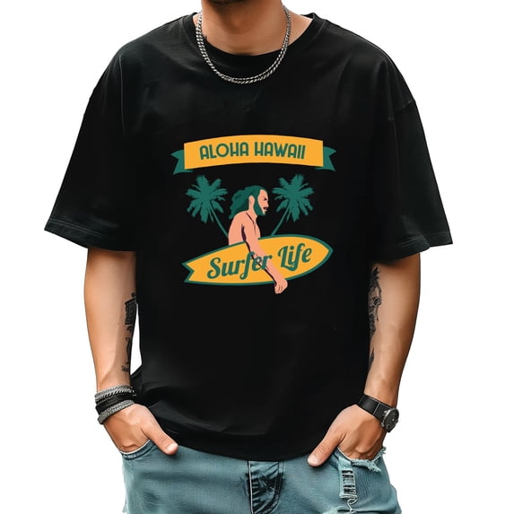 Men's Short Sleeve Graphic T shirt Collection Summer New Fashion Trend Sports Shirt Loose style Large