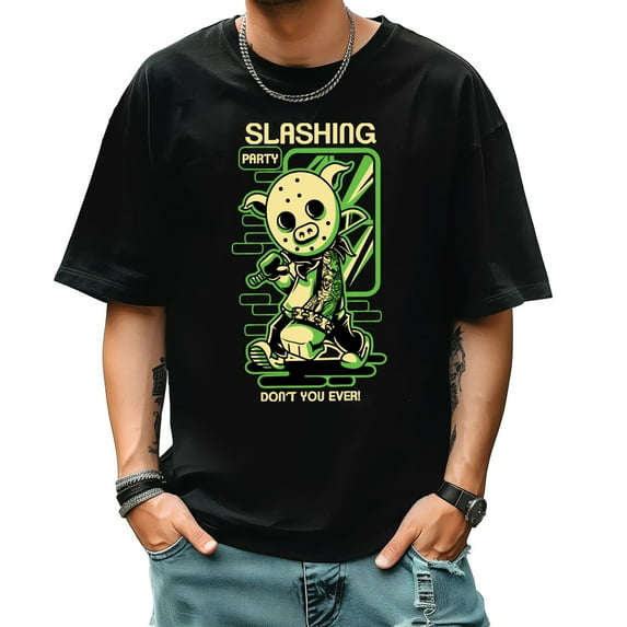 Men's Short Sleeve Graphic T shirt Collection Summer New Trendy Fashion Oversized Men's Tee