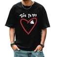 thumbnail image 1 of Men's Short Sleeve Graphic T shirt Collection Summer New Trendy Fashion Oversized Men's Tee, 1 of 5