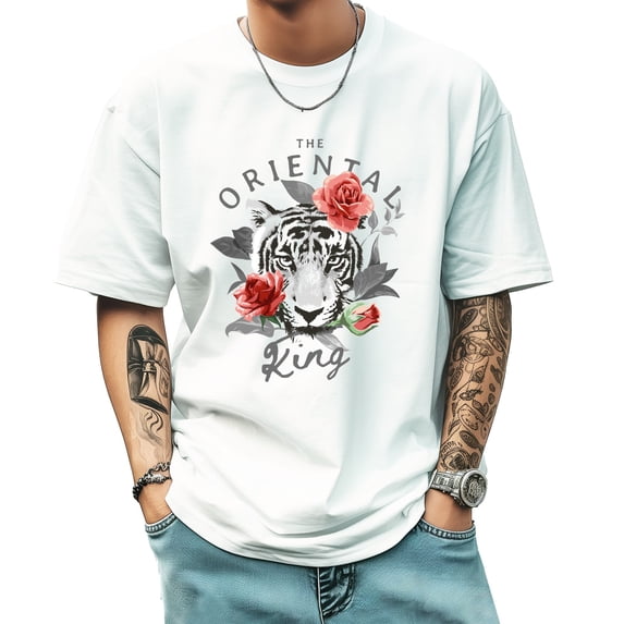 Men's Short Sleeve Graphic T shirt Collection Summer New Trendy Fashion Oversized Men's Tee