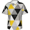 thumbnail image 1 of Men's Short Sleeve Hawaiian Shirt Tropical Print Casual Button Down Aloha Shirt, 1 of 8