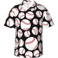 thumbnail image 1 of Men's Short Sleeve Hawaiian Shirt Tropical Print Casual Button Down Aloha Shirt, 1 of 8