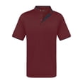 thumbnail image 1 of Men's Short Sleeve Henley Polo Shirt with Contrast-Trim, 1 of 6