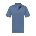 thumbnail image 1 of Men's Short Sleeve Henley Polo Shirt with Contrast-Trim, 1 of 6