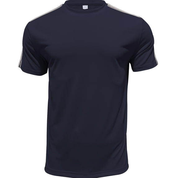 Men's Short Sleeve Performance Athletic T-Shirts: Muscle Fit Quick Dry Tops Striped Workout Running Activewear Summer Casual Soft Stretch Shirts Father's Day Gift