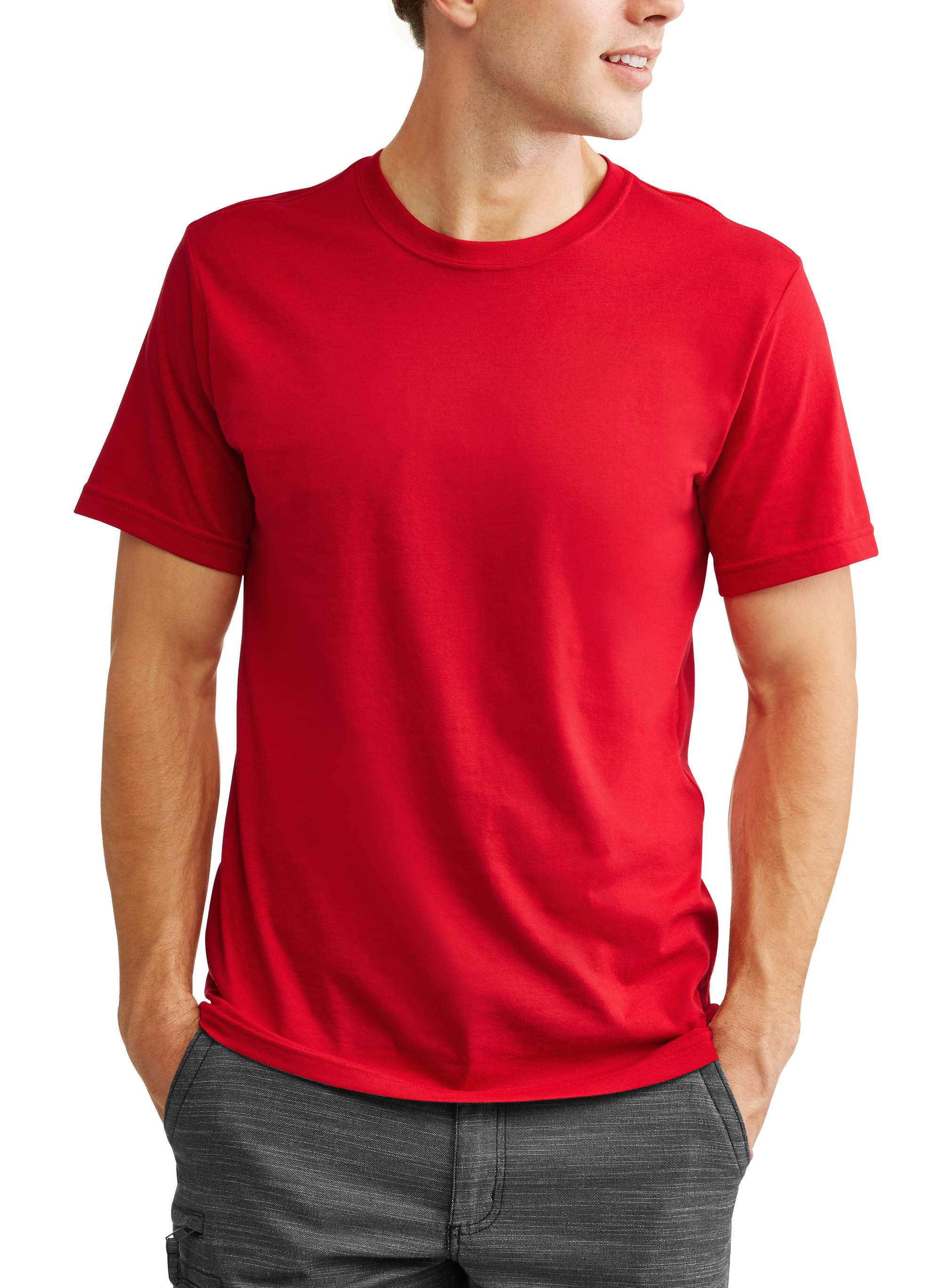 Men's Short Sleeve Performance Tee, up to size 5XL - Walmart.com