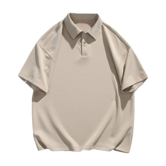 Men's Short Sleeve Polo Shirt Summer Moisture Wicking Casual Lapel Golf Tennis T-Shirt
