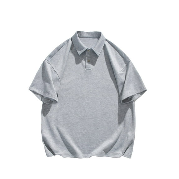 Men's Short Sleeve Polo Shirt Summer Moisture Wicking Casual Lapel Golf Tennis T-Shirt