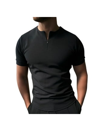 Muscle Polo Shirts for Men Slim Fit Short Sleeve Golf Shirts Men