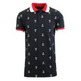 thumbnail image 1 of Men's Short Sleeve Printed Pique Polo Shirts, 1 of 15