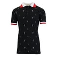 thumbnail image 1 of Men's Short Sleeve Printed Pique Polo Shirts, 1 of 15