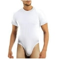 thumbnail image 1 of Men's Short Sleeve Romper Pajamas for Comfortable Wear and Sleep, 1 of 8