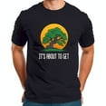 thumbnail image 1 of Men’s Short Sleeve Shirt With Vibrant Green Tree And Glowing Graphic, 1 of 2