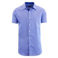 thumbnail image 1 of Men's Short Sleeve Slim-Fit Casual Dress Shirts (S-2XL), 1 of 3