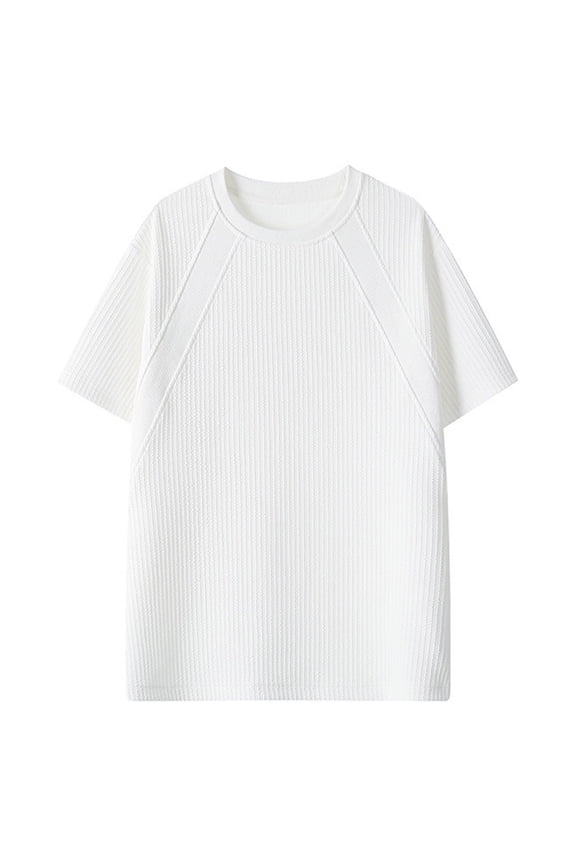 Men's Short Sleeve Slim Fit Gym Tee Stretchy Fabric Moisture Wicking Bodybuilding Training Athletic Top