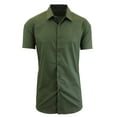 thumbnail image 1 of Men's Short Sleeve Slim-Fit Solid Dress Shirts, 1 of 2