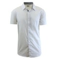 thumbnail image 1 of Men's Short Sleeve Slim-Fit Solid Dress Shirts, 1 of 2