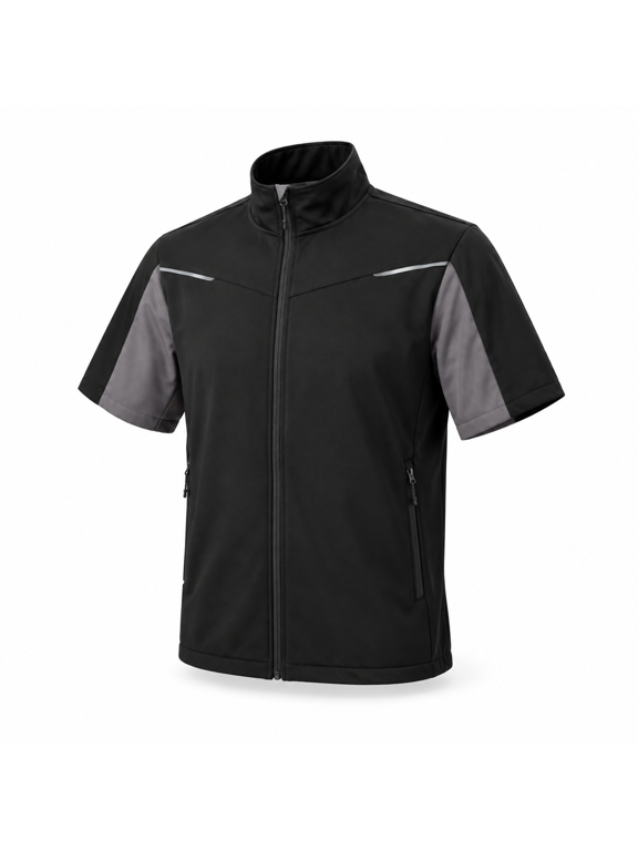 Men's Short Sleeve Softshell Golf Jacket