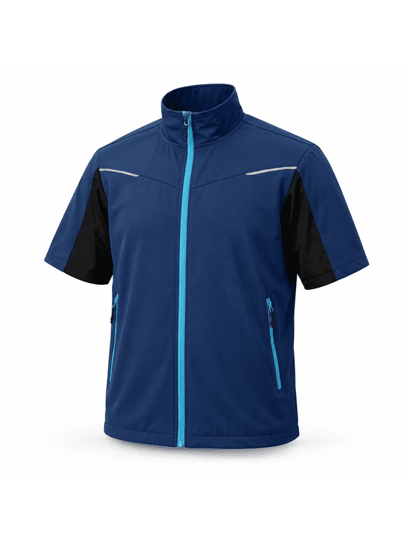 Men's Short Sleeve Softshell Golf Jacket