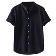thumbnail image 1 of Men's Short Sleeve Summer Tshirts Lapel Button Down Print Short Sleeve Blouse Outdoors Stretch Shirts Button Down Lapel Shirts, 1 of 4
