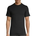 thumbnail image 1 of Men's Short Sleeve Supreme Crew Neck 100% Cotton T-Shirt Big & Tall Sizes Available (Black, S, 2Pack), 1 of 1