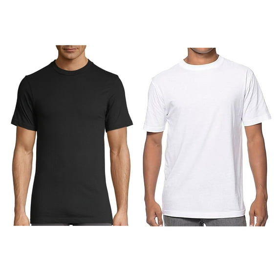 Men's Short Sleeve Supreme Crew Neck 100% Cotton T-Shirt Big & Tall Sizes Available (Mixed, 3XL, 2Pack)