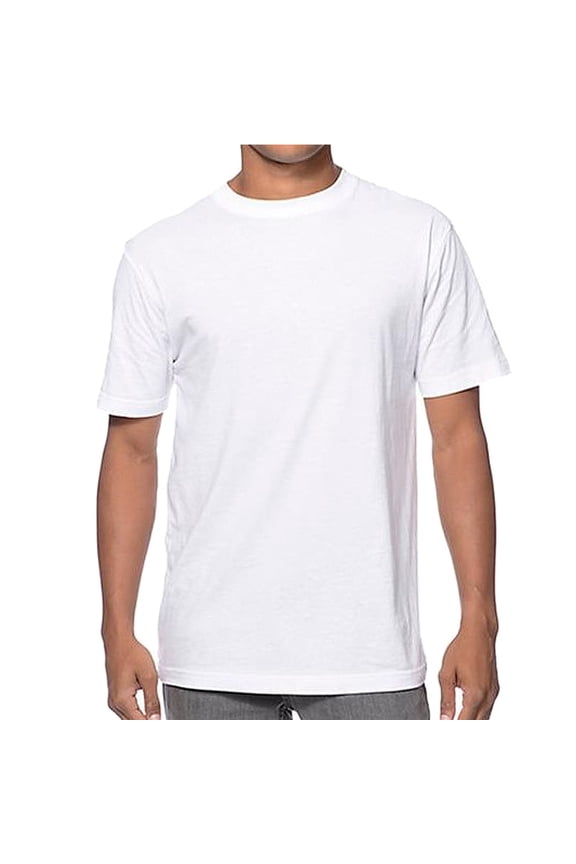Men's Short Sleeve Supreme Crew Neck 100% Cotton T-Shirt Big & Tall Sizes Available (White, 3XL, 1 Pack)