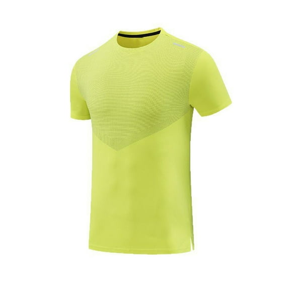 Men's Short Sleeve Swim Top Sun Protection T-Shirt Crew Neck Moisture Wicking Gym Shirts