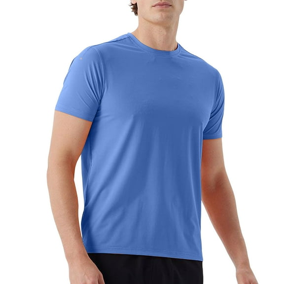 Men's Short Sleeve T-Shirt Hiking Mountaineering Stretchy Activewear Running Fitness Top for Outdoor Adventures Men's Loose Fit Casual Fashion Shirt