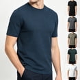 thumbnail image 1 of Men's Short Sleeve T-Shirt Ice Silk Polyester Moisture Wicking Cool Touch Casual Daily Summer Breathable Vacation Beach Travel Streetwear | Zenithor,Army Green L, 1 of 6