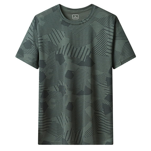 Men's Short Sleeve T Shirt Thin Ice Silk Sportswear Lightweight Breathable Athletic Casual Tee Comfortable Fit Mens Basic Tee Shirts Summer Vintage T Shirts