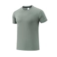 thumbnail image 1 of Men's Short Sleeve UPF 50+ Cooling T-Shirt Quick Dry Workout Athletic Running Swim Tops Tee Rash Guard Performance Shirts Big and Tall Size M-4XL Green, 1 of 4