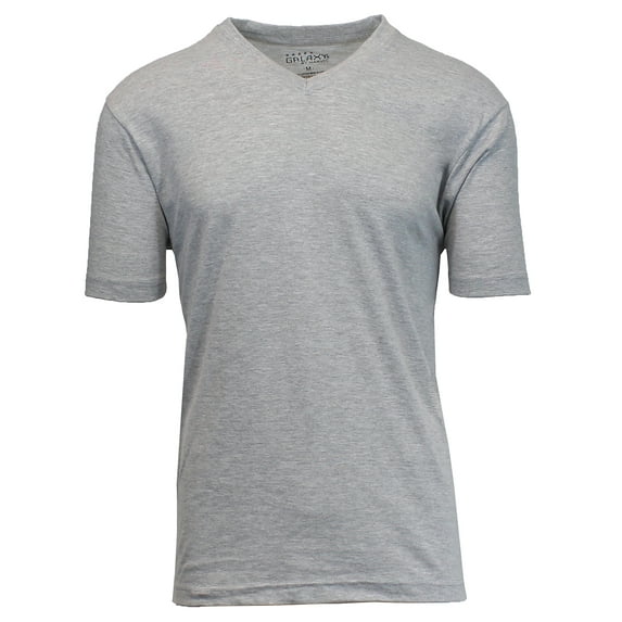 Men's Short Sleeve V-Neck Modern Fit Cotton Blend Classic Tee (S-3XL)