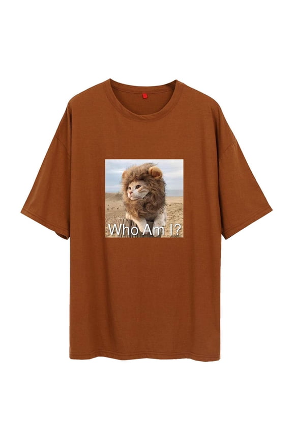 Men's Short Sleeve Who ami Photo Graphic Printed T-Shirts