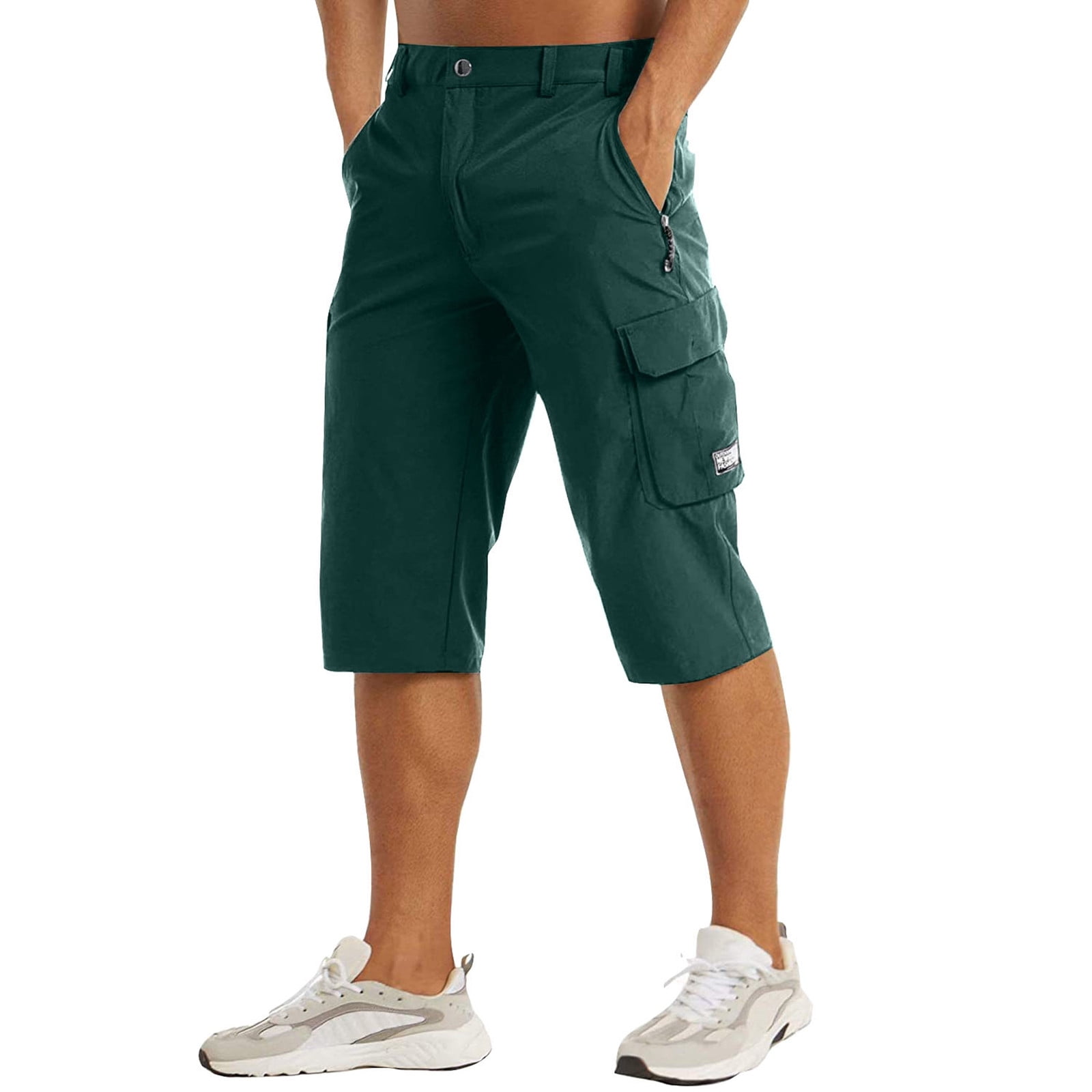 【U LAN】Senti Walk Cargo Bermuda Pants Men-s-Shorts-Below-The-Knee-