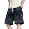 thumbnail image 1 of Men's Shorts Cargo Camo for Summer Season Solid Color Workwear Shorts Outdoor Casual Multi Pocket Five Quarter Pants, 1 of 9