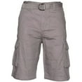 thumbnail image 1 of Men's Shorts Cargo Pocket Casual Lightweight Cotton Active Belted Cargo Shorts, Navy, 42, 1 of 7