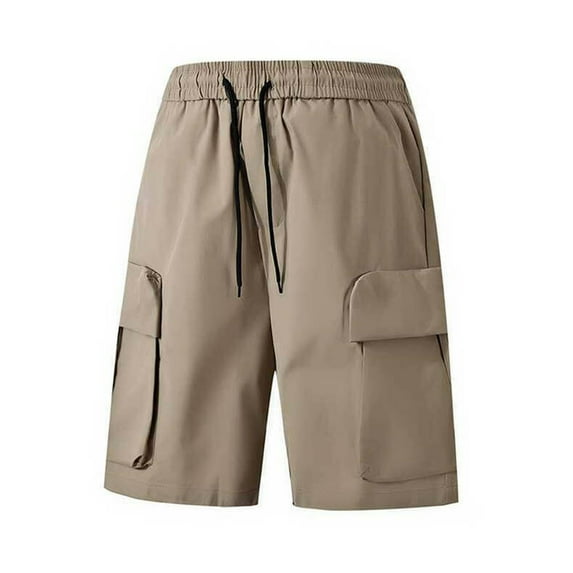 Men's Shorts Cargo, Xunlbb Man Solid Color Loose Thin Fifth Pants Shorts Large Size Fashion Fallow Beach Straight-leg Pants