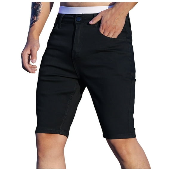 Men's Shorts Casual Mens Stretch Shorts Men Pants Comfortable Casual Denim Shorts Fashionable Stretch Outdoor Denim Shorts