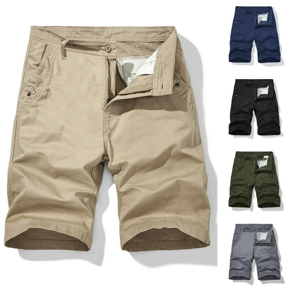 Men's Shorts Casual Outdoor Hiking Vocation Zip Cargo Shorts, M