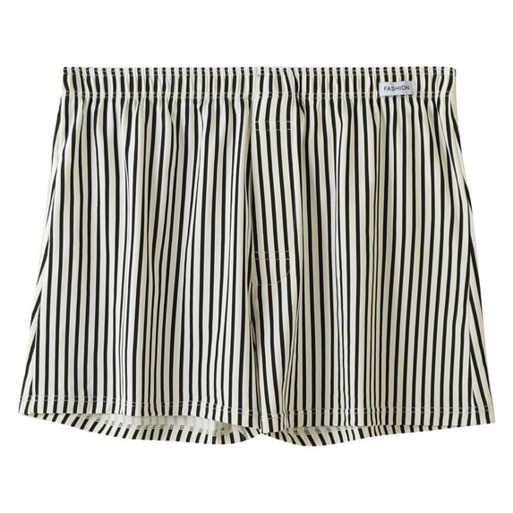 Men's Shorts Casual Plaid Summer Solid Elastic Waist Boxers Cotton Home Pants Shorts Mens Cargo Shorts Black 4XL
