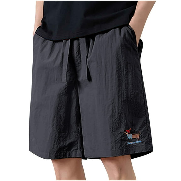 Men's Shorts Clothing Under $10 Free Shipping Summer Fashion Casual Sports Loose Straight Shorts Five Quarter Pants