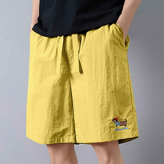Men's Shorts Clothing Under $10 Free Shipping Summer Fashion Casual Sports Loose Straight Shorts Five Quarter Pants