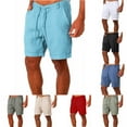 thumbnail image 1 of Men's Shorts Cotton And Shorts Lanyard Casual Pants Capris Shorts Pants Mens Cargo Shorts Khaki XL, 1 of 3