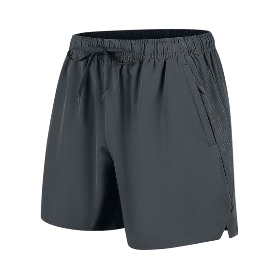 Men's Shorts Elastic Waist Big And Tall Under $10 Solid Color Polyester Outdoor Casual Sports Ice Silk Shorts