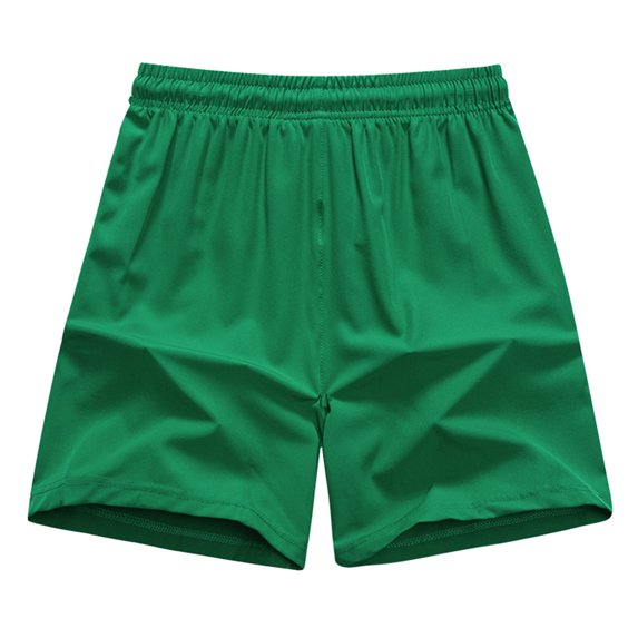 Men's Shorts Elastic Waist Big And Tall Under $10 Solid Color Polyester Shorts Outdoor Casual Sports Beach Pants