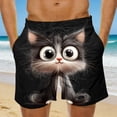 thumbnail image 1 of Men's Shorts Elastic Waist Big and Tall Colorful Printed Casual Swim Shorts, 1 of 6